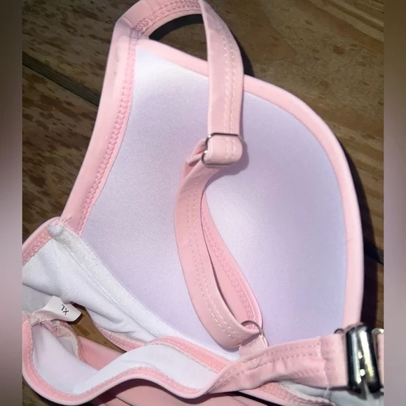 Chic me pink swimsuit top & cover up tank top dress - Picture 4 of 15